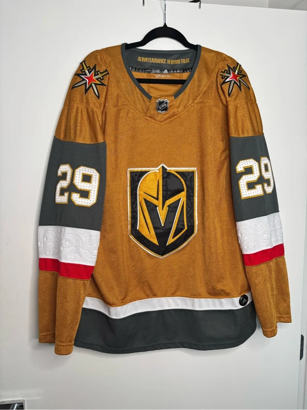 Adidas Vegas Golden Knights Gold Home Jersey #29 Fleury